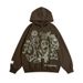 Streetwear Graphic Hoodie For Men - Oversized Pullover With Artistic Line Print, Unisex High-Fashion Hooded Sweatshirt_viptrois.com