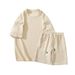 Men's Clothing Short Sleeved T Shirt Shorts Suit Men's Summer Trend Loose Casual_viptrois.com