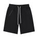Men's Clothing Summer Light Luxury Twill Knitted Zipper Sports Drawstring Five Point Casual Sweatpants Shorts Men_viptrois.com