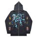 Hoodie Sweatshirt Gothic High Street Full Zipper Oversized Unisex Streetwear Y2 Jacket_viptrois.com