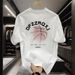 Summer Loose 2025 Round Neck Pure Cotton Unisex Short Sleeve Trendy Brand New American Style T-Shirt_viptrois.com