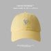 Love baseball cap for girls, large size, large head circumference, soft top cap, round face, square face, Korean style, cute hat for distribution_viptrois.com