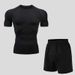 Men's Clothing Fitness Clothes High Elastic Basketball Sports Suit Running Quick Drying Breathable Tights Training Clothes_viptrois.com