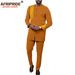 Men's clothing African men slim two piece set_viptrois.com
