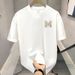 2025 Summer Loose Men And Women Pullover 100% Cotton Short Sleeve T-shirt_viptrois.com