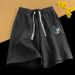 Men's Clothing Summer Fashion Brand Simple Sports Shorts Retro Street Loose Versatile Casual Shorts_viptrois.com