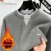 Pure American Style Casual Two-Piece Long Sleeve Sweater For Men Thickened Warm Knitted Top 2025 Winter New Color-Block_viptrois.com