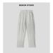 Heavyweight Autumn Winter Draped Long Warm Soft Loose Skin-Friendly Straight Unisex Versatile Casual Pants_viptrois.com