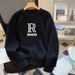 Men's Clothing Autumn And Winter Plus Velvet Thickened Round Neck Pullover Sweatshirt Men's Loose Versatile Youth Casual Fashion Tops_viptrois.com