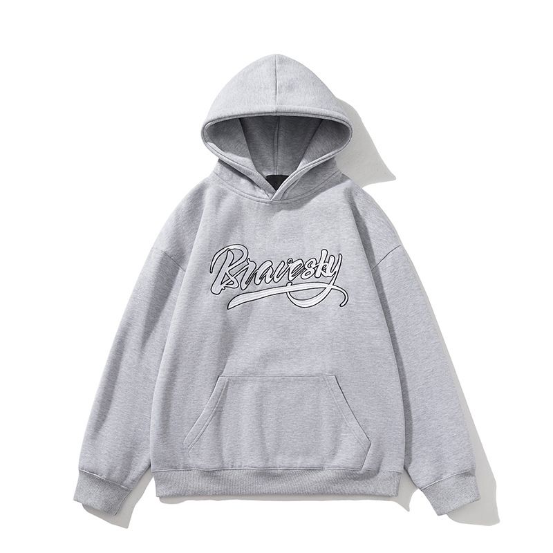 Men's Clothing National Trend Plus Velvet Sweatshirt Men's Original Design Embroidery American Style Hooded Sweatshirt Autumn And Winter Warm Jacket_viptrois.com