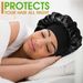 High elastic satin night cap beauty makeup hair care hat shower cap confinement hat wide brim headscarf female_viptrois.com