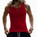 Men's Clothing Summer Style Men's T-Shirt Tough Guy Ribbed Vest Sports Casual Fitness Vest For Formal & Casual_viptrois.com