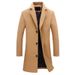 Loom Loom Cross-Border 9 Colors Single-Breasted Men's Woolen Coat Outwear In Stock Direct Shipping European And American Flat_viptrois.com