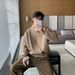 Men's Clothing Autumn And Winter New Cardigan Sweater Retro Casual Lazy V Neck Sweater Jacket Men's Clothing_viptrois.com