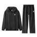 Men's Premium Hoodie Set - 300GSM Cotton-Like Pullover & Joggers With US Flag Embroidery, Streetwear Two-Piece Outfit_viptrois.com