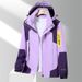 Unisex Mountain Couple Windbreaker – Waterproof & Windproof Hiking Jacket With Hood, Breathable Outdoor Sport Coat For Men & Women_viptrois.com