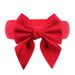 Bow Decorative Belt - Red Elastic Waist Belt With Diamond Accents_viptrois.com