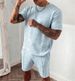 Men's Clothing Ins Short Sleeve Shorts Two Piece Sports Casual Sports Men's Suit_viptrois.com