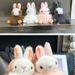 Bag Charms Real Fox Fur Cute Bunny Car Keychain Pendant Ins Plush Doll Bag Backpack Fur Ball Ornaments 1_viptrois.com