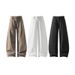 American-style Brown Jeans For Men And Women, Autumn Trendy Cleanfit Washed Casual Pa, Vintage Straight-leg Flared_viptrois.com