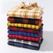 Men's Clothing Premium Cotton Flannel Checkered Long Sleeve Shirt - Breathable, Soft & Stylish Casual Button-Up For Everyday Wear (Multiple Colors)_viptrois.com