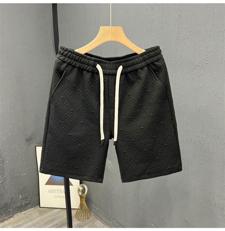 Men's Luxury Jacquard Shorts - Summer Casual 5-Inch Inseam Breathable Athletic Fit Premium Textured Short Pants_viptrois.com