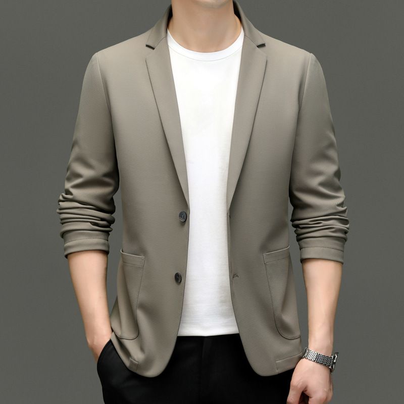 2025 Casual Spring Autumn Trendy New Style Handsome And Versatile Single Western Coat Suit Men's Clothing_viptrois.com