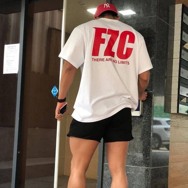 2025 Summer New T-shirt Men's Loose Muscle Fitness Brother Training Large Sweatshirt Short Sleeve Breathable_viptrois.com
