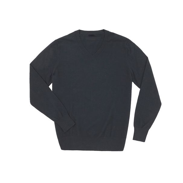 "Men's V-Neck Wool Sweater – Slim Fit Lightweight Pullover For Autumn & Winter, Business Casual Style"_viptrois.com