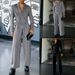 Men's Clothing Autumn Men's New Loose Long Sleeved Novel Lapel Small Suit Straight Trousers Men's Casual Two Piece Suit_viptrois.com