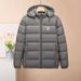 Men's Clothing Men's Autumn And Winter Cotton Casual Hooded Lining Full Edge Light Sweater Couple Jacket Casual Top Solid Color Stitching_viptrois.com