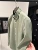 H Brand Men's Long-Sleeve Shirt Olive Green. The Fabric Is Thick Suitable For Wearing In Spring, Autumn, And Winter_viptrois.com