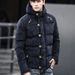 Men's clothing corduroy English hooded solid color padded coat coat_viptrois.com