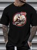 WW2 Bomber Plane 40's Pinup Girl Noseart Aircraft USA Warbird T-Shirt Homme Stylish Versatile Slightly Top For Everyday Wear Graphic Summer Casual_viptrois.com