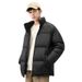 Pure Trendy High-End Down For Men 2025 New Winter Lightweight Warm Coat Stand Collar Solid Color Versatile Puffer Jacket_viptrois.com