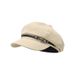 2025 New Octagonal Beret Head Circumference Artist Hat Autumn Winter Niche Metal Newsboy Cap Large Size_viptrois.com