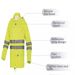 Men's Clothing Coated With Reflective Strips Split Fluorescent Raincoat Riding Electric Vehicle Suit Raincoat_viptrois.com