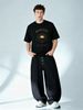 European Trendy Light Luxury Men's Short Sleeve T-Shirt, HORIZON Sun Print, High-end Casual Streetwear Tee_viptrois.com