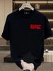 Men's 100% Cotton Black Short Sleeve T-Shirt With Red "BE GOS BE, BE BAD, JUST BE" Slogan Logo, Casual Loose Fit, Streetwear Style_viptrois.com