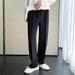 Men's Clothing Ins Trendy Mid Line Straight Pants Men's Sweatpants Spring And Autumn Draped Casual Trousers Boys Loose Versatile Sports Pants Men_viptrois.com