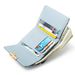 Wallet Card Cases Short Women's Wallet New Style Small Fresh Sweet Semi Circular Printing Hardware Buckle Student Three Fold Coin Purse_viptrois.com