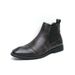 New Fashion Chelsea Boots Men's Pointy Toe Retro Boots British Men's Boots Leather Boots Leather Shoes_viptrois.com
