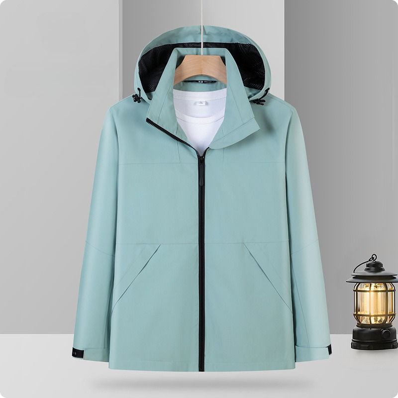 Lightweight Waterproof Windbreaker Jacket – 5000mm PU Coated Rain Shell (S-4XL) – Unisex Hooded Outdoor Coat For Hiking & Urban Commute_viptrois.com
