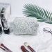 Makeup Tools & Accessories Floral Cosmetic Bag Small Fresh Simple Wash Bag Quilted Padded Handbag Portable Storage Bag_viptrois.com