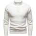 Pure 2025 Pullover Autumn Henley Stand Collar Snowflake Dot Design Men's Sweater Knitwear_viptrois.com