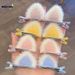 2Pcs/Set New Cute Solid Rabbit Ears Clips for Baby Girls Handmade Kawaii Barrettes Headwear Kids Hair Accessories_viptrois.com