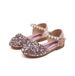 Foreign Trade Children's Sandals 2025 Summer New Girls Rhinestone Square Head Princess Leather Shoes Student Bow Dance Shoes_viptrois.com