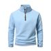Men's Clothing Fleece Jacket For Men Polar Fleece High Collar Warm Sweater Autumn And Winter Double Sided Fleece Pullover Color Matching Zipper Jacket_viptrois.com
