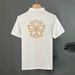 Men's Fashion Star Embroidered Polo Shirt Comfortable Cotton Blend Casual Slim Fit Short Sleeve Top_viptrois.com