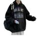 Autumn And Winter Velvet Retro Hoodie Men's New Loose Top_viptrois.com